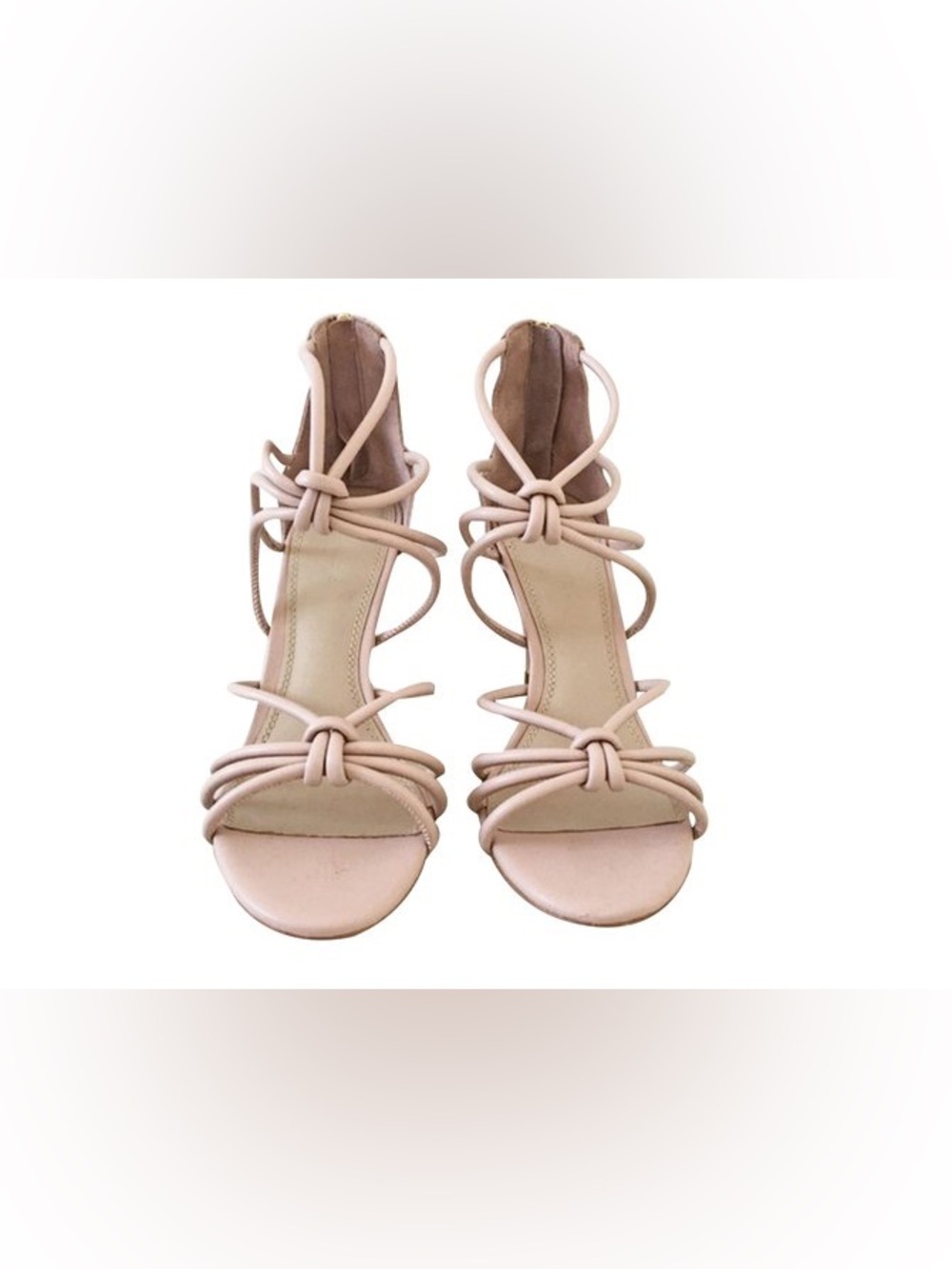Sandro Paris high Heels Knotted Strappy Sandals size 8.5 /39 never used